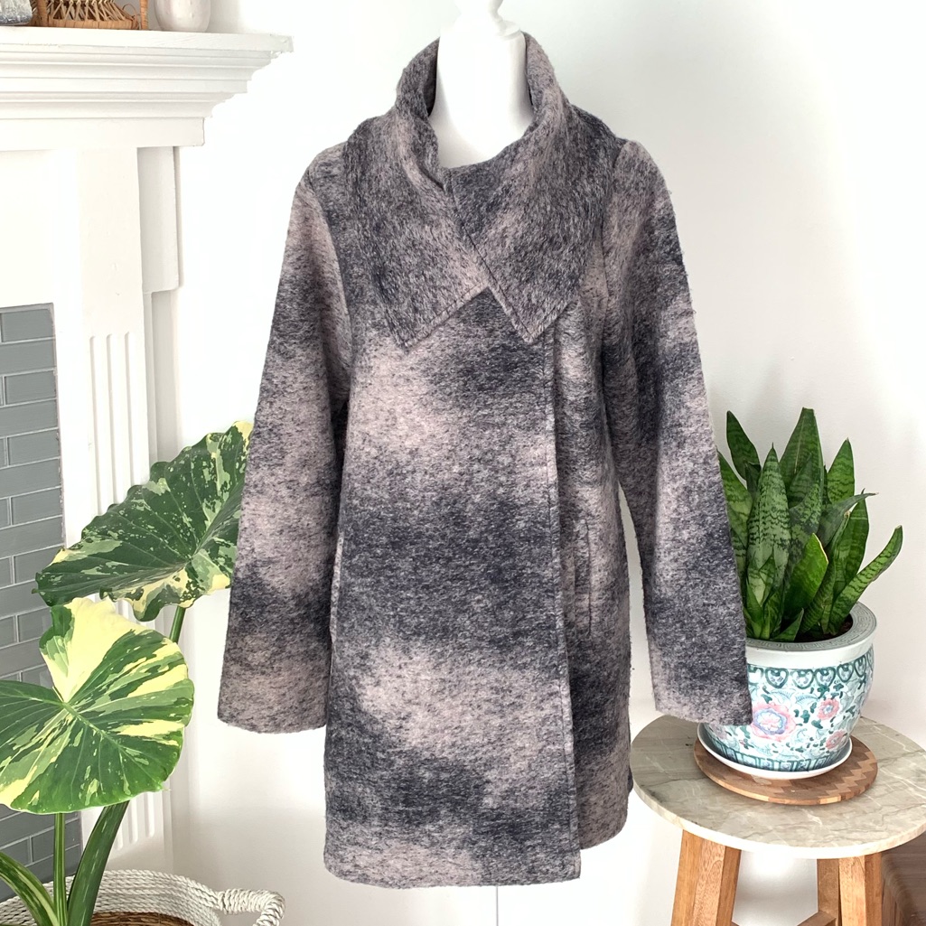 Nanette Lepore Anthropologie Oversized Collar Coat Anthro